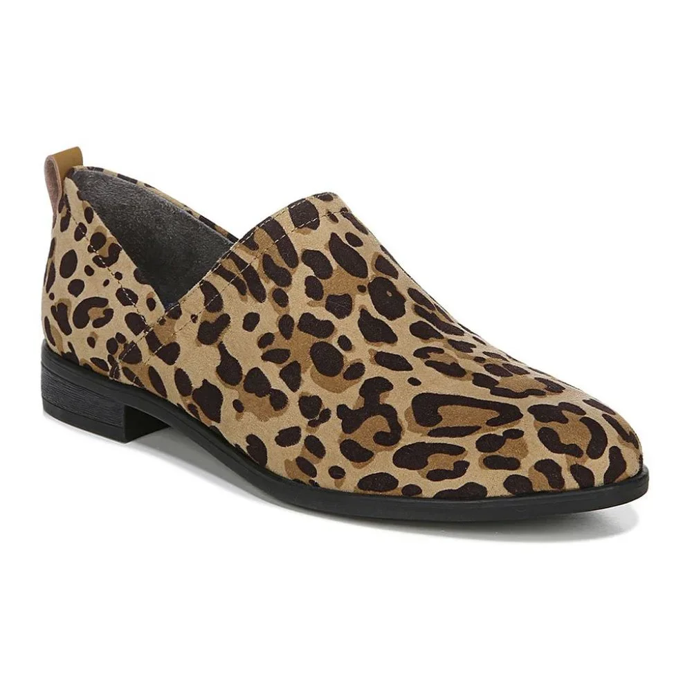 Dr. Scholl's shoes Tan & Black Leopard Ruler Bootie -Women 7